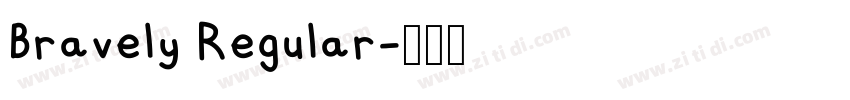 Bravely Regular字体转换